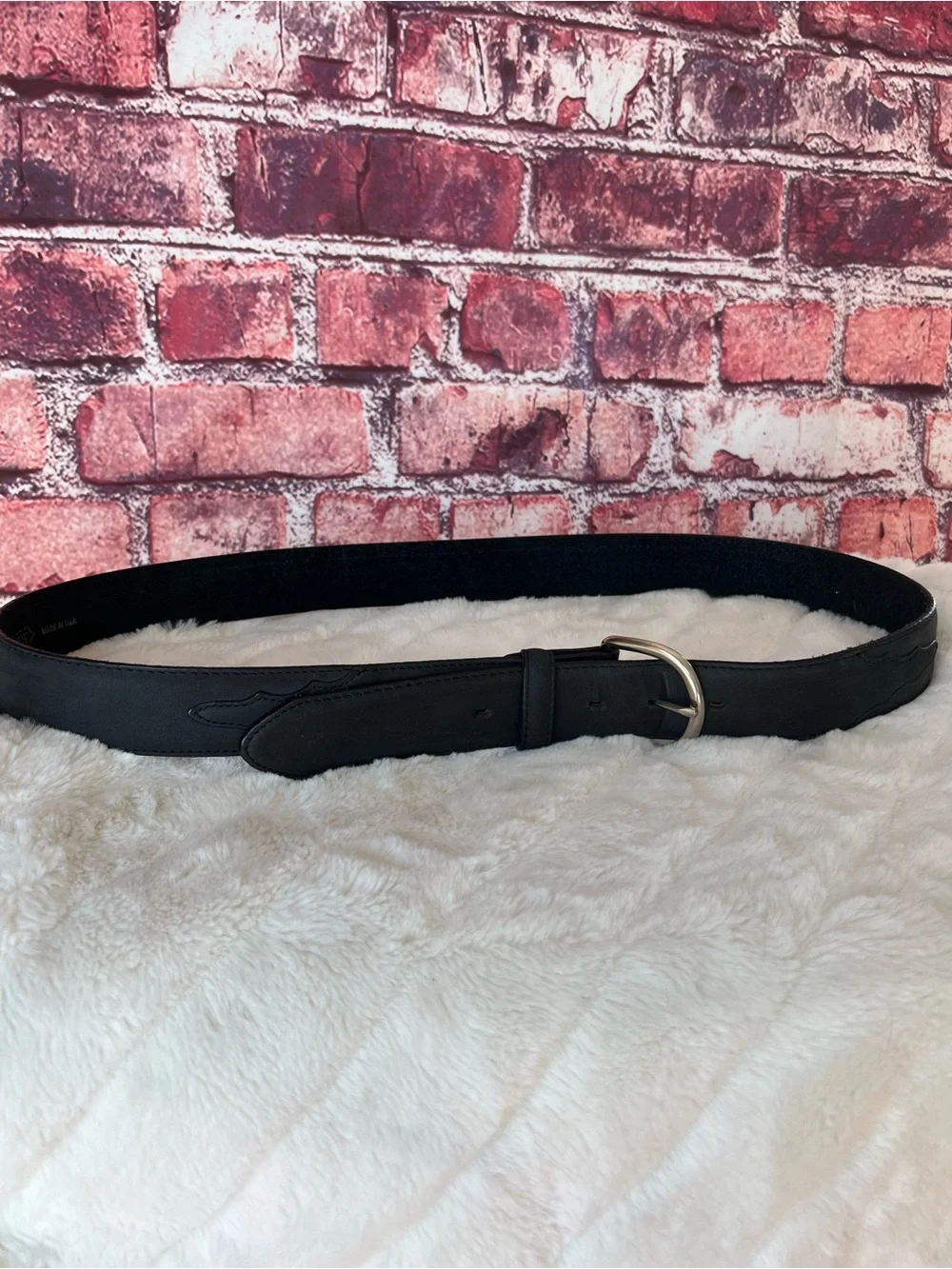 Cody James Black Leather Western Belt Made In USA